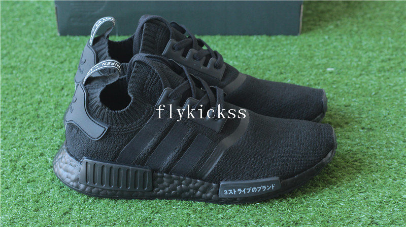 Real Boost Adidas NMD R1 PK Primeknit Triple Black